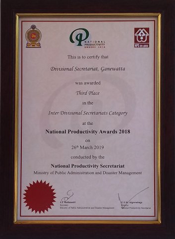 National  Productivity  AWARDS -2018