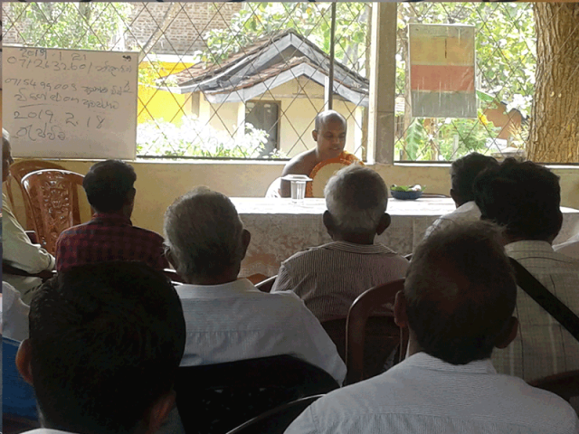 Dhamma sermon conducted by The Social Services Division and the Kidney Patients’ Welfare Society.
